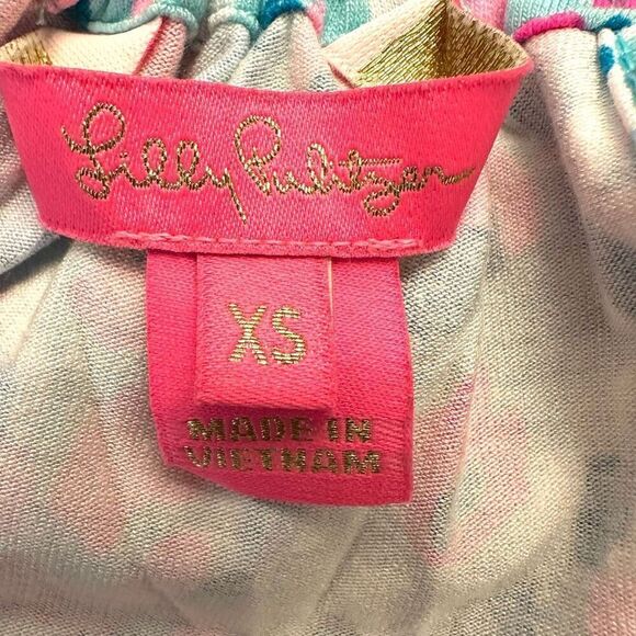 Lilly Pulitzer Multi Hottie Dottie Sleeveless Tie Back Gianni Skort Romper XS - Picture 5 of 6